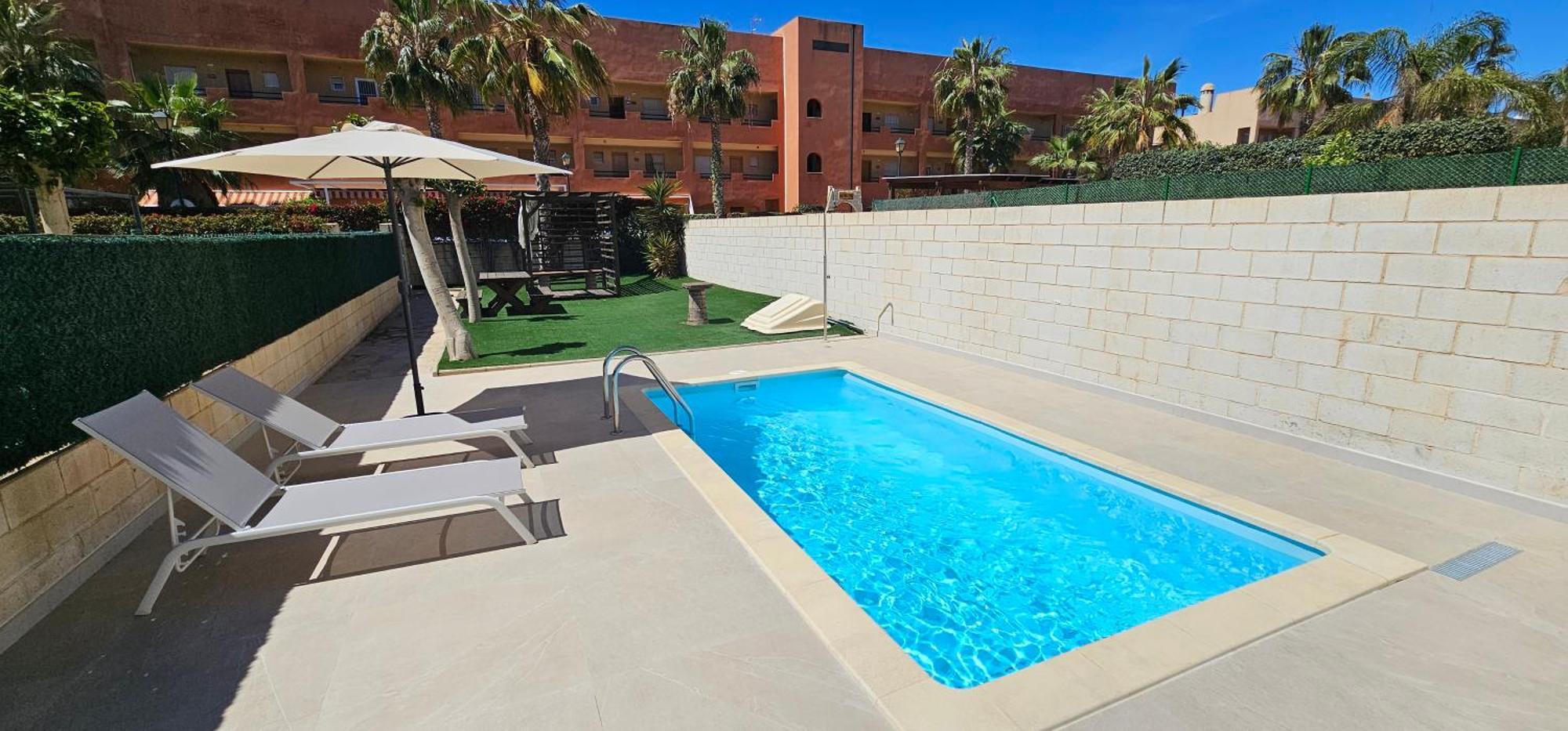 Homes Of Spain, Apartamentos Paraiso Vera Playa, Fatu Hiva, Bajo A Con Piscina Privada En Jardin Privado, Primera Linea De Playa, Wifi Экстерьер фото